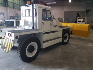 PSI MB-4 Aircraft Tug/ Snow Plow Truck: Rear Passenger side